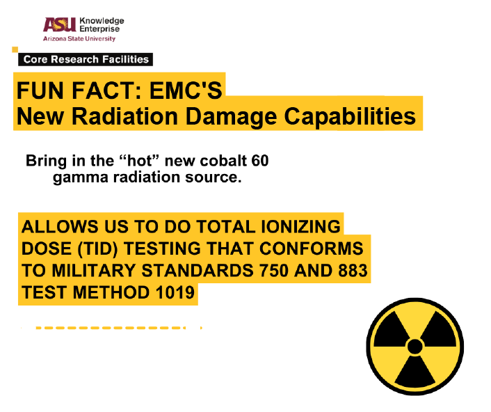 EMC's new radation damage capabilities